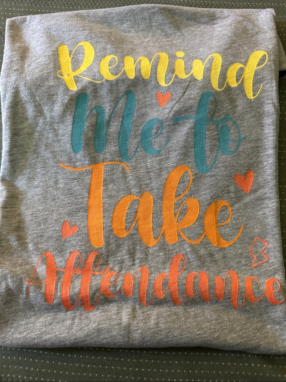 Woman’s ' Multicolor Teacher Short Sleeve Tees - No Brand - Picture 2 of 6